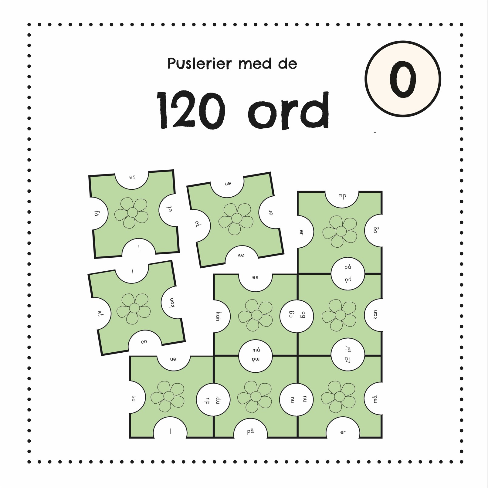 Puslerier med de 120 ord 0