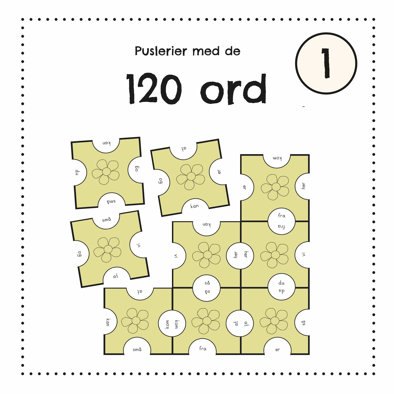Puslerier med de 120 ord 1