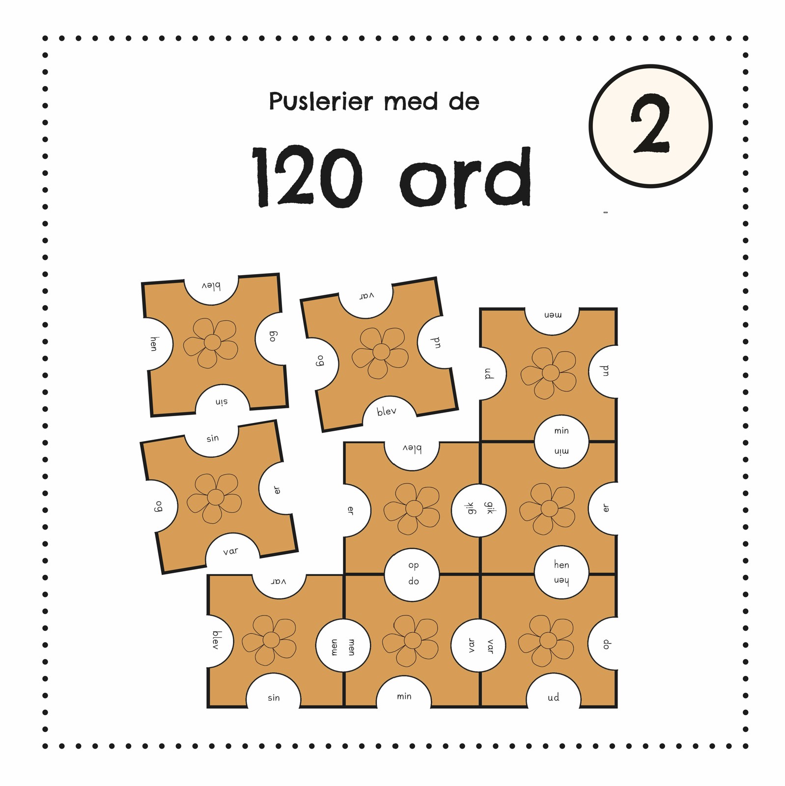 Puslerier med de 120 ord 2